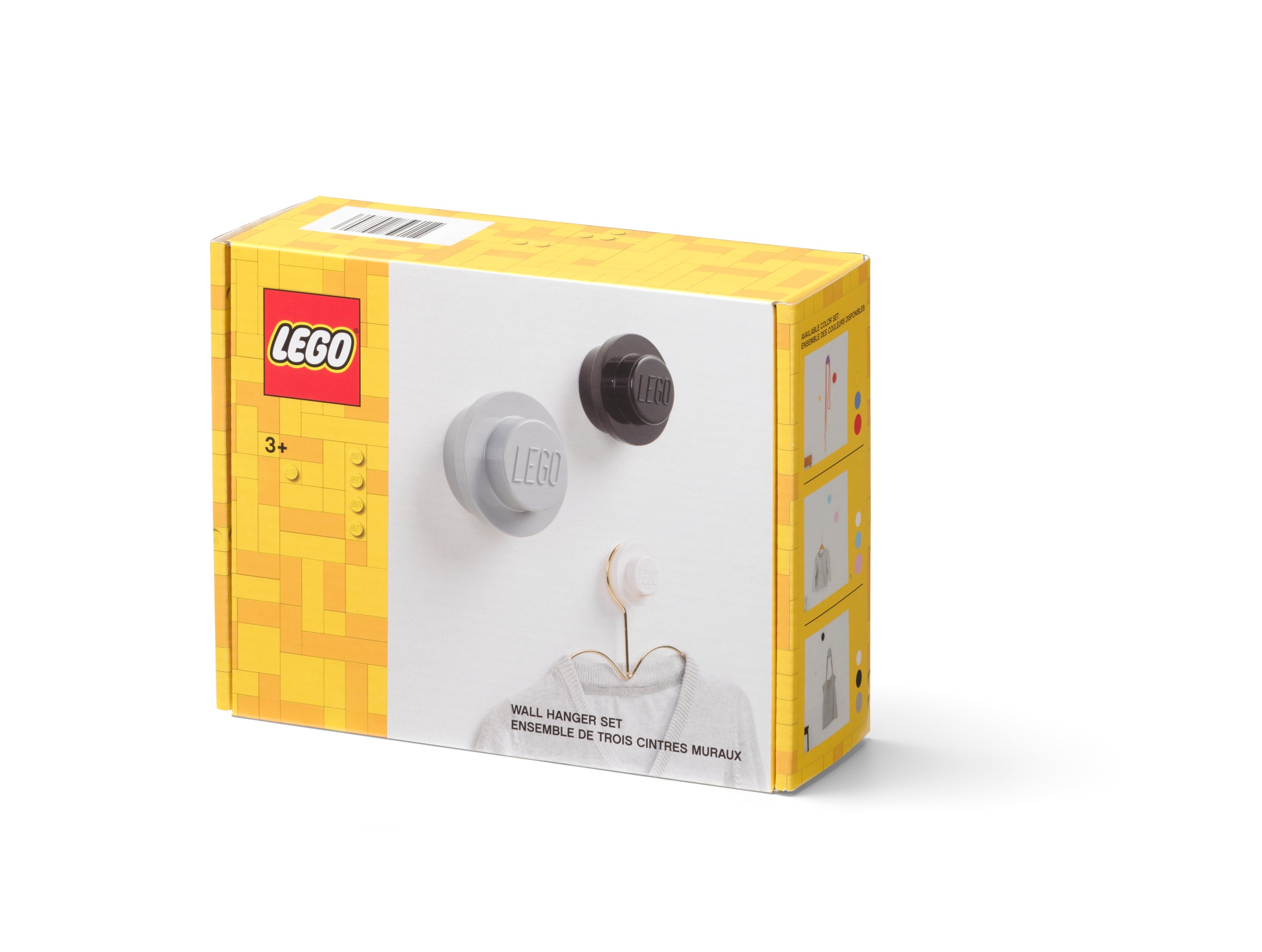 LEGO Wall Mounted Hooks - Grey