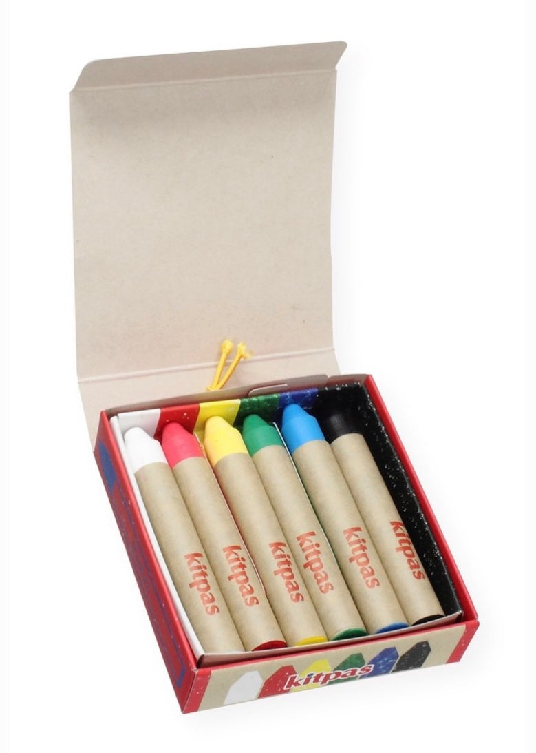 Kitpas Rice Wax 6 Pack Crayons